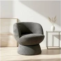 OTTO home Drehsessel ZAZZA Lese-Sessel, TV-Sessel, Loungesessel, 360° drehbar, feiner Struktur-Bezug