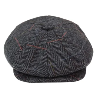 Herren Peaky Blinders Fischgräten-Flachhut