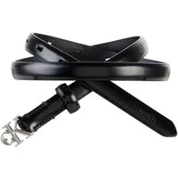 Calvin Klein Ledergürtel ROUND CK BUCKLE 15MM BELT SMOOTH Größenverstellbar mit Metallschließe