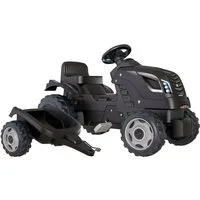 Smoby Trettraktor Farmer XLS schwarz+, mit Anhänger, Made in Europe
