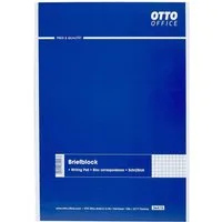 Otto Office Notizblock Briefblock, A4, kariert