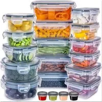SURFOU Frischhaltedose 24er Dosen Set mit Deckel Vorratsdosen Aufbewahrungbox, (Gefrierdosen - Meal Prep Boxen, Küche Lebensmittelbehälter Set für Gefrierfachgeeignet), Aufbewahrungsbox mit Deckel Küche Food Container