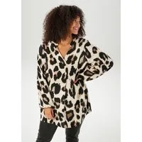 Aniston PLUS Schlupfbluse mit trendigem Leoprint