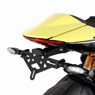 R&amp;G Kennzeichenhalter Heckumbau BLACK Triumph Speed Triple 1200 RS / RR / RX Bj. 2021-2026 plug&amp;play