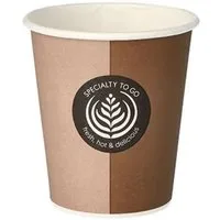 PAPSTAR GmbH Einwegbecher Pappbecher Coffee to go 200ml/50Stk., Papier, Pappe