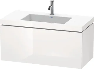 Duravit L-Cube c-bonded Set wandhängend Weiß Hochglanz 1000x480x500 mm - LC6918O2222 LC6918O2222