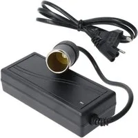 AccuCell Spannungswandler passend für 12 Volt Kühlboxen, 100-240V AC auf 12V D USB-Ladegerät