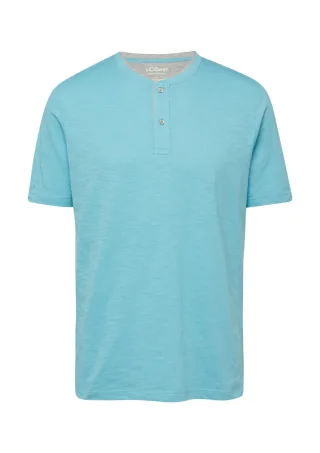 s.Oliver Red Label - Henley T-Shirt blau - Gr. - S