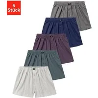 H.I.S Weiter Boxer Herren Boxer (Packung, 5-St) weite Passform, Komfortbund, aus Baumwoll-Stretch