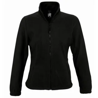 SOLS Womens/Ladies North Full Zip Fleece Jacke (Schwarz)