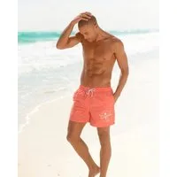 Chiemsee Badeshorts Melange mit Logodruck, seitliche Eingrifftaschen