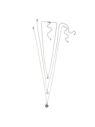 Steuer Modeschmuck Anhänger mit Kette Set Metall