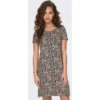 ONLY Minikleid ONLBERA BACK LACE UP S/S DRESS JRS NOOS Viskosemischung, regular fit, Rundhals