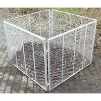 TRUTZHOLM Komposter Komposter Metallkomposter 100x100x80 cm Gartenkomposter feuerverzinkt, BxTxH: 100x100x80 cm, 800 l, (Produkt, 4 St), feuerverzinkt