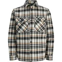 Jack & Jones Langarmhemd JPRRAYLE Melange Check L/S Overshirt SN mit Karomuster