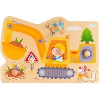 Haba Steckpuzzle Bagger, 6 Puzzleteile