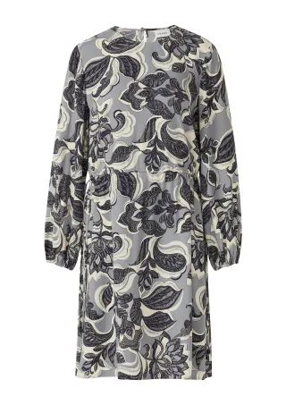 comma - Kleid blau|mehrfarbig - Gr. - 42