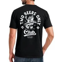 Neverless Print-Shirt Backprint T-Shirt Herren Bier Spruch Motivprint Comicstil Sommer mit Print