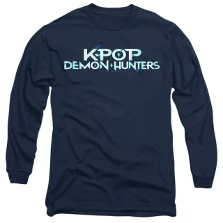 K-Pop Demon Hunters - T-Shirt für Herren/Damen Unisex Langärmlig (Marine/Blaugrün)