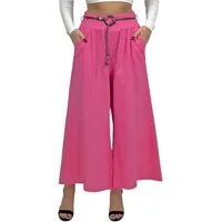 Mississhop Stoffhose Culotte Hose Damen Baumwollhose 100 % Baumwolle Hose Sommerhose M.375