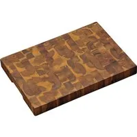 KESPER® Tranchierbrett Schneidebrett, Akazie, Stirnholz, FSC, Massivholz, (1-St), mit Griffmulden