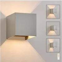 Nettlife LED Wandleuchte innen Modern Up Down Strahl G9, LED fest integriert, Warmweiß, für Flur Schlafzimmer Garten Treppenhaus Terrasse