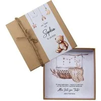ZauberDeko Geschenkbox Geldgeschenk Kraft Personalisiertes Geschenk Geburt Taufe Hase Bär