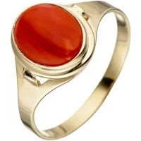 JOBO Goldring, 333 Gold mit Koralle