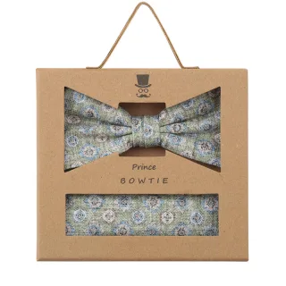 prince bowtie - Set Fliege + Einstecktuch mint - Gr. - OS