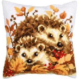 Kreuzstichkissen "Igel"