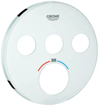 GROHE Rosette 49036 für SmartControl UP-THM rund mit 3 ASV moon white, 49036LS0 49036LS0