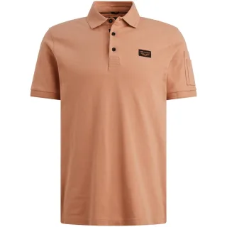 PME Legend - Kurzarm-Poloshirt im Regular Fit pink - Gr. - M