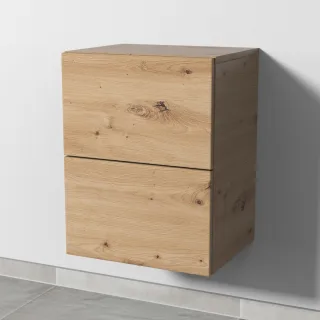 Sanipa 4balance Anbauschrank mit 2 Auszügen, Eiche Natural-Touch, DL10085 DL10085