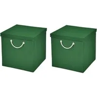StickandShine Faltbox 2 Stück 30x30 cm perfekt für KALLAX – 19 trendige Farben zur Auswahl