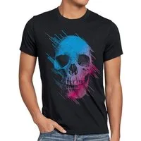 style3 T-Shirt Neon Skull totenkopf schädel rocker hipster tattoo festival punk
