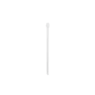 Hewi System 900 Bodenstütze 900.50.02060DX senkrechte Länge 645, für Montagehöhe 760 mm, Edelstahl pulverbeschichtet weiß tiefmatt