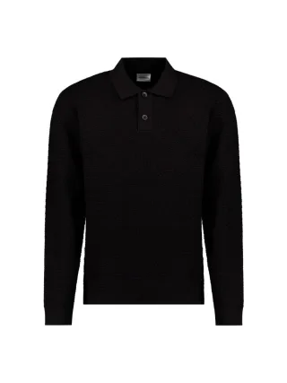 No Excess - Jacquard-Polopullover schwarz - Gr. - M