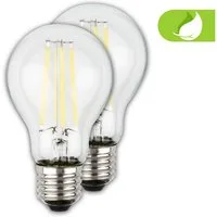 Briloner Leuchten LED-Leuchtmittel Ultraeffizientes A60 Leuchtmittel EEK A, 2er Set, E27, E27, Warmweiß, 5W, 1055 Lumen, 3000K