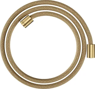 Hansgrohe Textilbrauseschlauch Axor 1600mm mit zylindrischen Muttern, brushed gold optic, 28261250 28261250