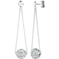 Elli Paar Ohrhänger Schmuck Geschenk Silber 925 Ohrringe, mit Glasstein