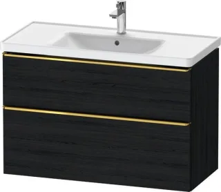 Duravit D-Neo Waschtischunterbau wandhängend Eiche Schwarz Matt 984x452x625 mm - DE4356034160000 DE4356034160000