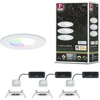 Paulmann LED Einbauleuchte LED Einbauleuchte Nova Coin IP44 rund 78mm, LED fest integriert, Tageslichtweiß, Memoryfunktion, Farbwechsler, Farbsteuerung, Dimmer, Smart Home
