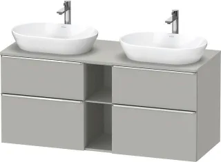 Duravit D-Neo Konsolenwaschtischunterbau wandhängend Betongrau Matt 1400x550x664 mm - DE4970B1007000 DE4970B10070000