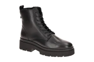 Tamaris 1-25268-45 001 Damen Plateau Stiefeletten schwarz - bequeme Velour Boots