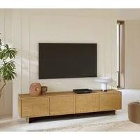 OTTO home Lowboard Tatami, Modernes griffloses TV-Board, Breit 220,50cm, TV-Schrank, TV-Schrank, TV-Board mit viel Stauraum, push-to-open-Funktion