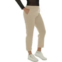 SYS Schlupfchinohose Stoffhose Damen Chinohose Slim Fit 7/8 Damenhose bequeme Chino Hose ze Dehnbund, Umschlagsaum, zwei Vordertaschen