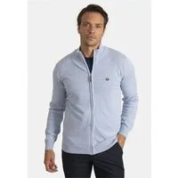 SIR RAYMOND TAILOR Strickjacke Sydney (1-tlg) mit kleinem Stehkragen