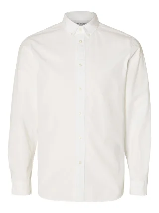 SELECTED MEN - SLHSLIMRICK-POPLIN SHIRT LS NOOS white - Gr. - XXL