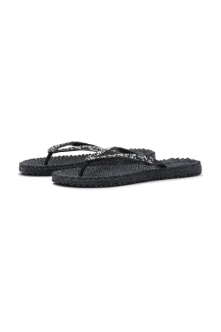 ilse jacobsen hornbaek - Flip Flops With Rhinestones dark indigo - Gr. - 39