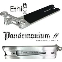 Ethic DTC Stuntscooter Ethic DTC Pandemonium V2 BOXED Stunt-Scooter Deck gebürstet Alu Silber